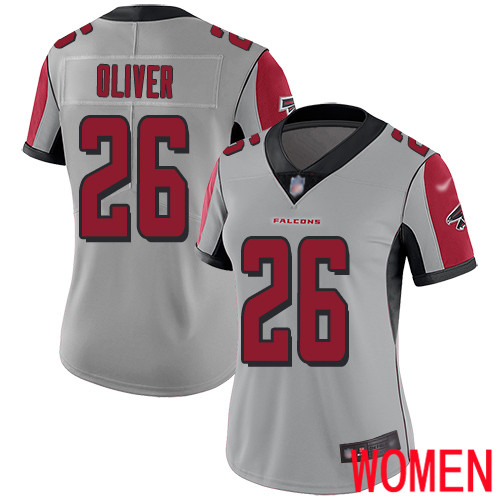Atlanta Falcons Limited Silver Women Isaiah Oliver Jersey NFL Football #26 Inverted Legend->atlanta falcons->NFL Jersey